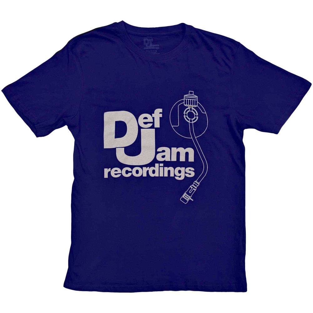 Def Jam Recordings - Logo & Stylus Tshirt Homme - Bleu